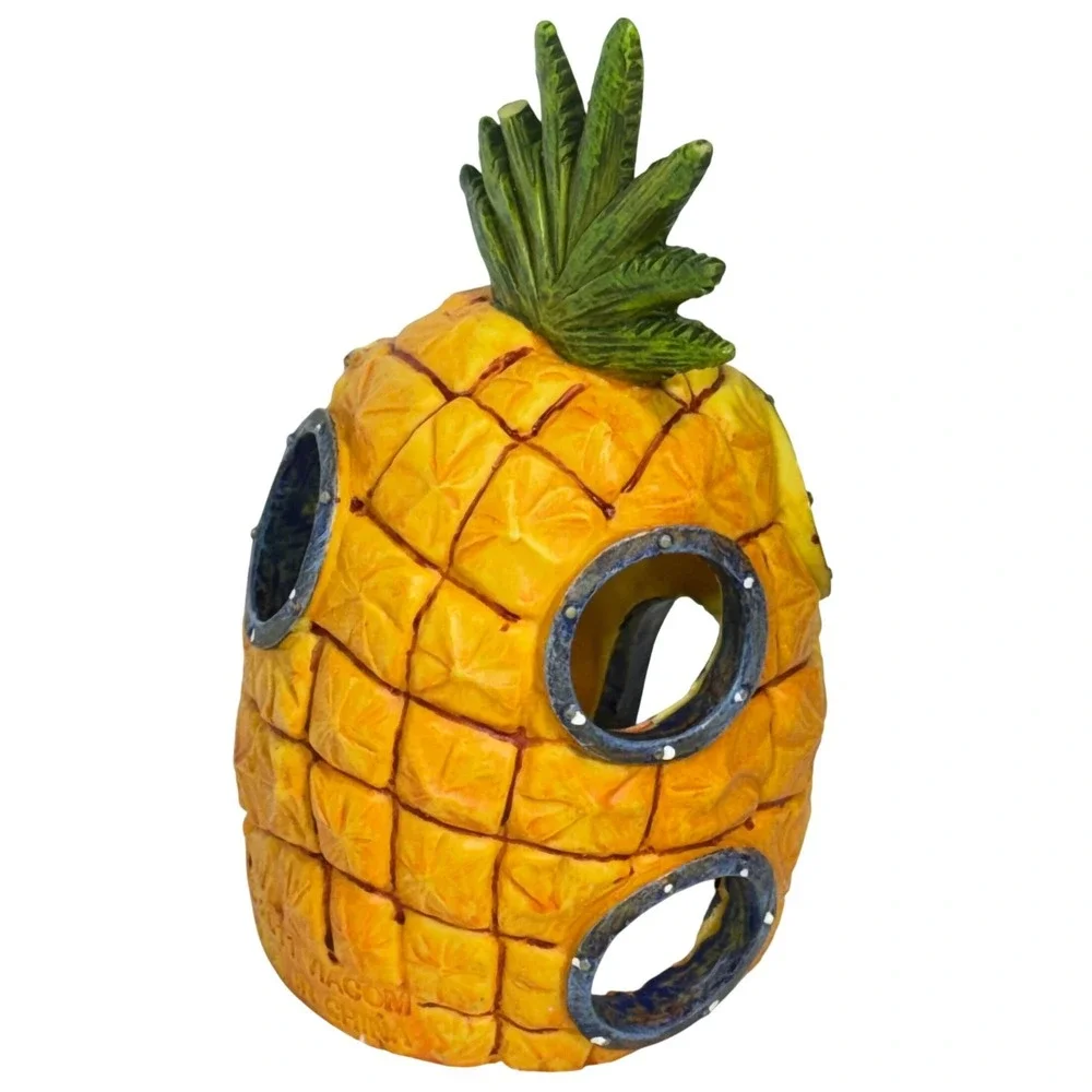 Nickelodeon SpongeBob Pineapple House Aquarium Ornament Kids Resin Yellow‎ Decor